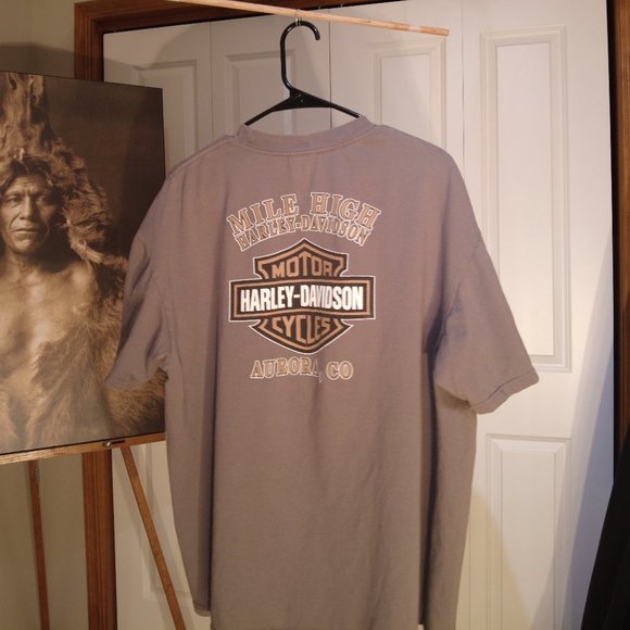 Harley Davidson T Shirt American Bombshell Aurora Colorado XL - Picture 3 of 5
